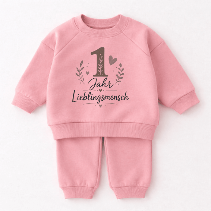 1 Jahr Lieblingsmench - Märchen Mode aus Bio-Baumwolle personalisierte geschenke Babyset & Bodys mit spruch & Geschenkideen für Neugeborene & 0–24 Monate & und perfekt als Geschenk zur Geburt