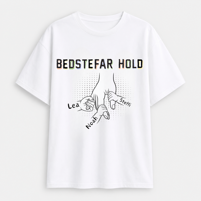 Team Bedstefar/[navn] T-shirt med børnenes navne