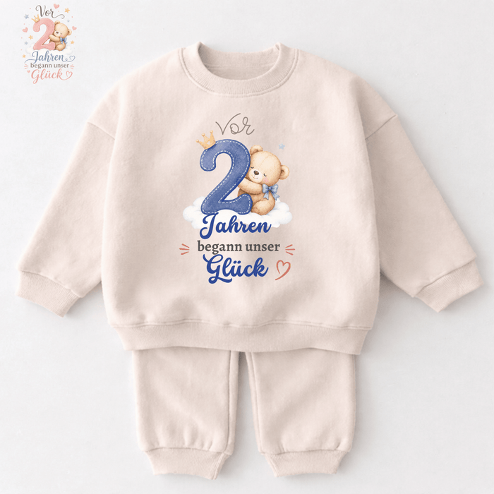 2 Jahren begann unser Glück - Märchen Mode aus Bio-Baumwolle personalisierte geschenke Babyset & Bodys mit spruch & Geschenkideen für Neugeborene & 0–24 Monate & und perfekt als Geschenk zur Geburt