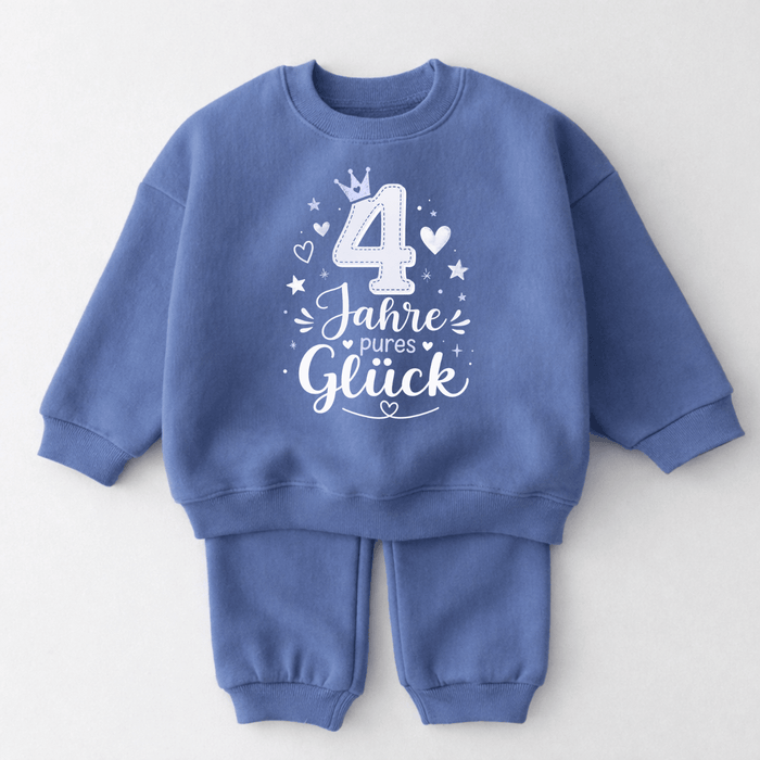 4 Jahrepures Glück - Märchen Mode aus Bio-Baumwolle personalisierte geschenke Babyset & Bodys mit spruch & Geschenkideen für Neugeborene & 0–24 Monate & und perfekt als Geschenk zur Geburt