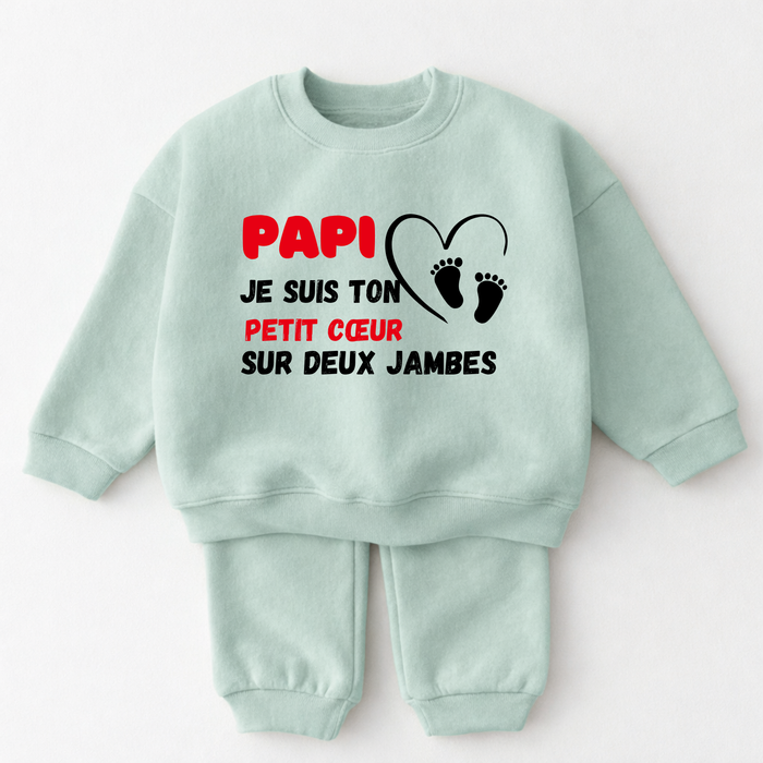 Papi je suis ton petit cœur sur deux jambes