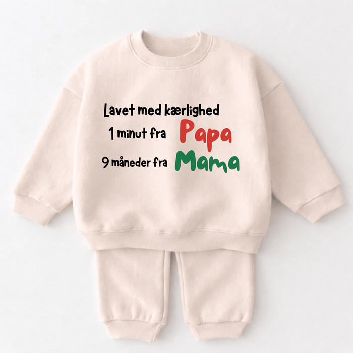 9 måneder fra Lavet med kærlighed Papa 1 minut fra Mama - Märchen Mode aus Bio - Baumwolle personalisierte geschenke Babyset & Bodys mit spruch & Geschenkideen für Neugeborene & 0–24 Monate & und perfekt als Geschenk zur Geburt