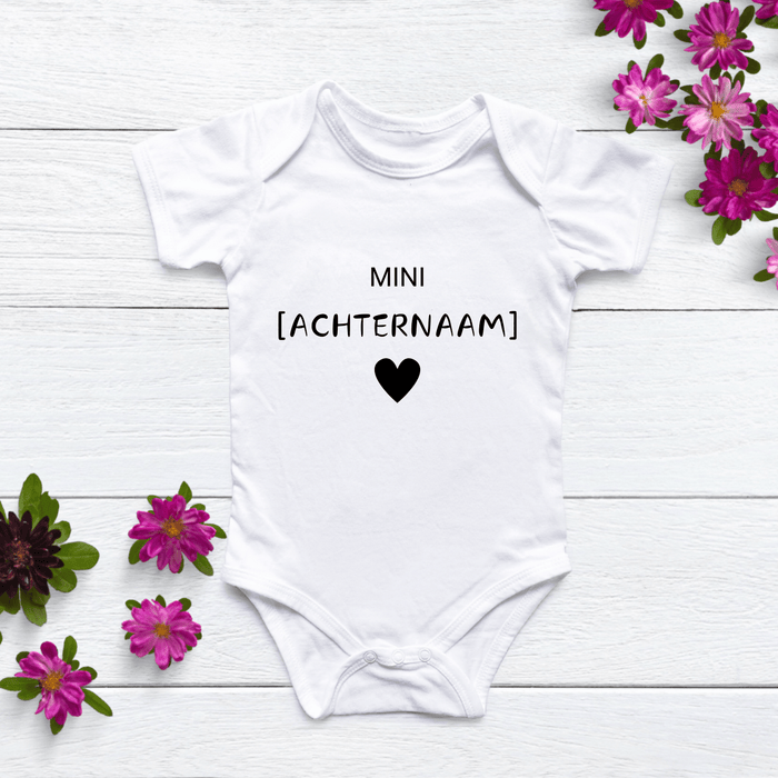 [Achternaam] Mini Body - Märchen Mode aus Bio - Baumwolle personalisierte geschenke Babyset & Bodys mit spruch & Geschenkideen für Neugeborene & 0–24 Monate & und perfekt als Geschenk zur Geburt