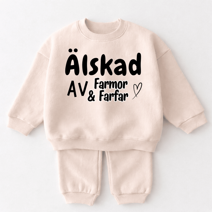 Älskad av Farmor & Farfar - Märchen Mode aus Bio-Baumwolle personalisierte geschenke Babyset & Bodys mit spruch & Geschenkideen für Neugeborene & 0–24 Monate & und perfekt als Geschenk zur Geburt