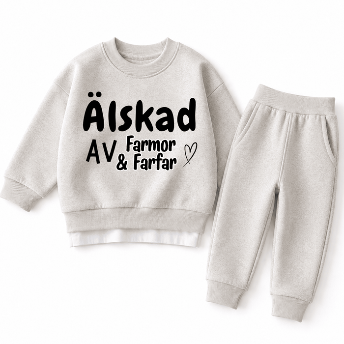 Älskad av Farmor & Farfar - Märchen Mode aus Bio-Baumwolle personalisierte geschenke Babyset & Bodys mit spruch & Geschenkideen für Neugeborene & 0–24 Monate & und perfekt als Geschenk zur Geburt