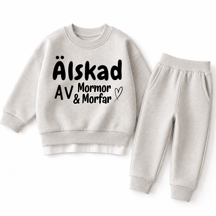 Älskad av Mormor & Morfar - Märchen Mode aus Bio-Baumwolle personalisierte geschenke Babyset & Bodys mit spruch & Geschenkideen für Neugeborene & 0–24 Monate & und perfekt als Geschenk zur Geburt