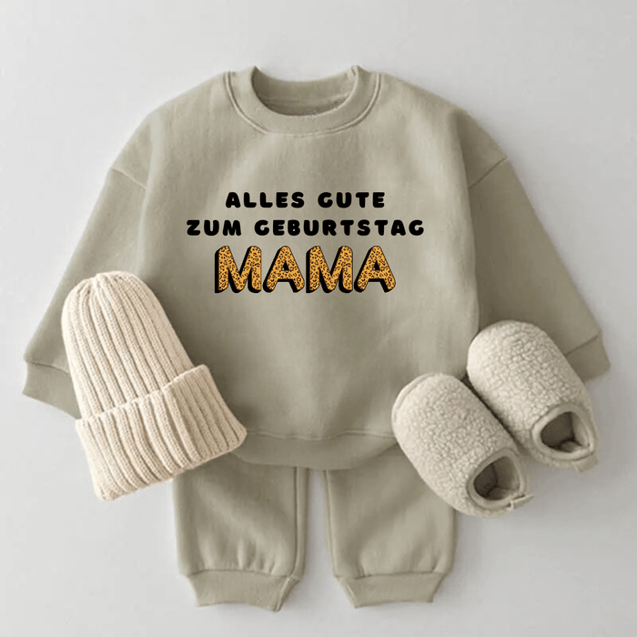 Alles Gute zum Geburtstag MAMA - Märchen Mode aus Bio - Baumwolle personalisierte geschenke Babyset & Bodys mit spruch & Geschenkideen für Neugeborene & 0–24 Monate & und perfekt als Geschenk zur Geburt
