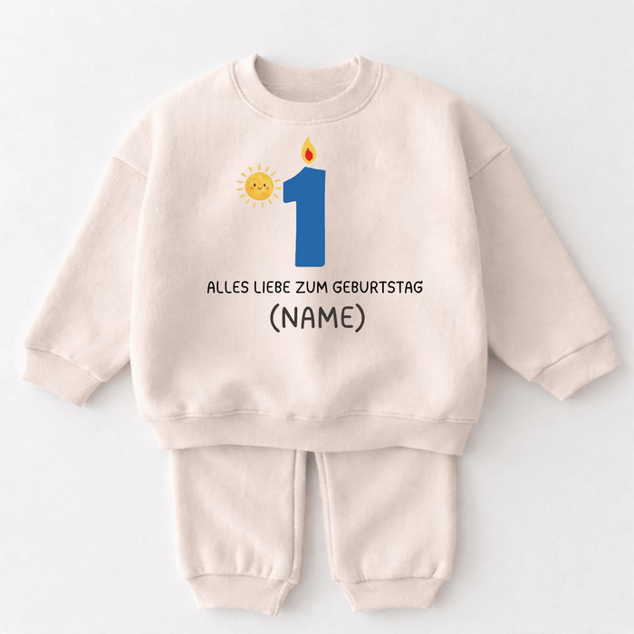 ALLES LIEBE ZUM GEBURTSTAG 1 (NAME) - Märchen Mode aus Bio - Baumwolle personalisierte geschenke Babyset & Bodys mit spruch & Geschenkideen für Neugeborene & 0–24 Monate & und perfekt als Geschenk zur Geburt