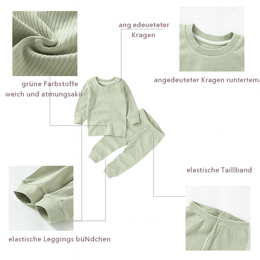 Baby Homewear Set Grün
