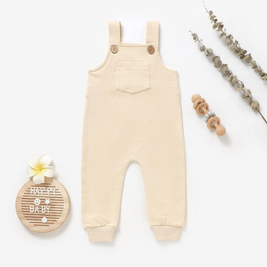 Baby Latzhose Beige - Märchen Mode aus Bio - Baumwolle personalisierte geschenke Baby Outfit, Strampler & Geschenkideen für Neugeborene & 0–24 Monate & und perfekt als Geschenk zur Geburt product_