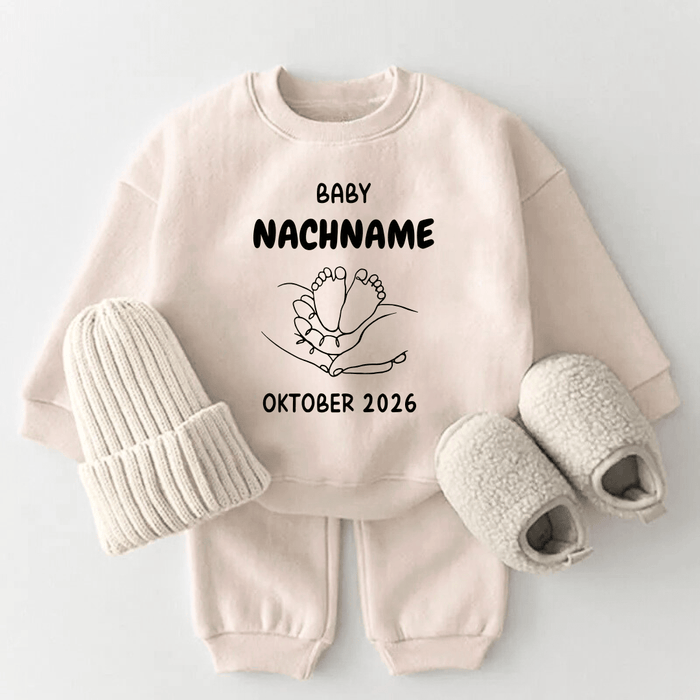 Baby Nachname mit Geburtsdatum - Märchen Mode aus Bio - Baumwolle personalisierte geschenke Babyset & Bodys mit spruch & Geschenkideen für Neugeborene & 0–24 Monate & und perfekt als Geschenk zur Geburt