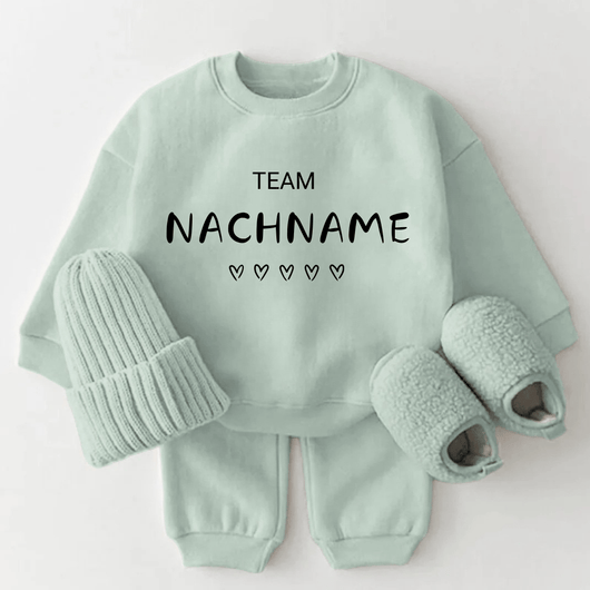 Baby-Set mit deinem Name "TEAM"