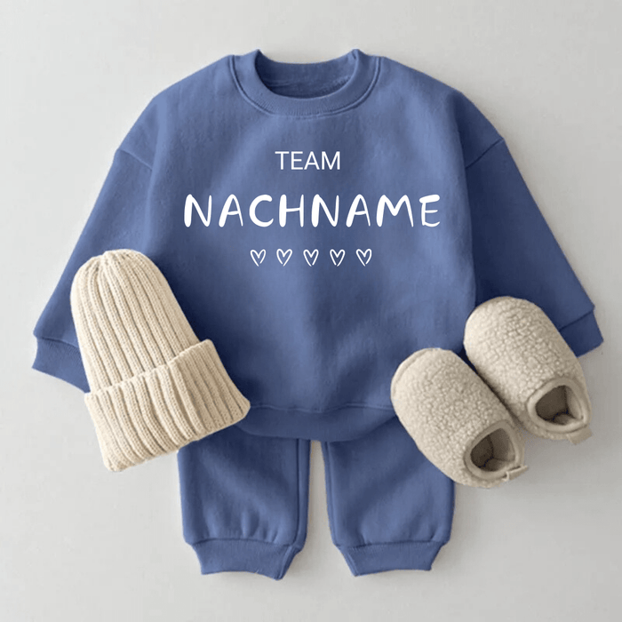 Baby - Set mit deinem Name "TEAM" - Märchen Mode aus Bio - Baumwolle personalisierte geschenke Babyset & Bodys mit spruch & Geschenkideen für Neugeborene & 0–24 Monate & und perfekt als Geschenk zur Geburt