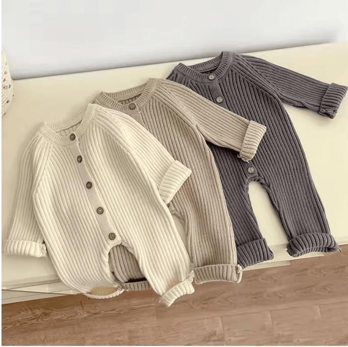 Baby Strick Overall - Märchen Mode aus Bio - Baumwolle personalisierte geschenke Babyset & Bodys mit spruch & Geschenkideen für Neugeborene & 0–24 Monate & und perfekt als Geschenk zur Geburt