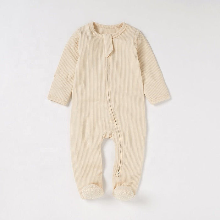 Baby Zipper Strampler Beige - Märchen Mode aus Bio - Baumwolle personalisierte geschenke Babyset & Bodys mit spruch & Geschenkideen für Neugeborene & 0–24 Monate & und perfekt als Geschenk zur Geburt