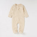 Baby Zipper Strampler Beige