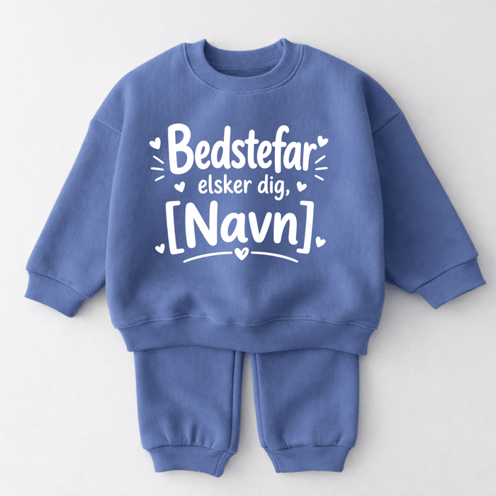 Bedstefar elsker dig,[Navn] - Märchen Mode aus Bio-Baumwolle personalisierte geschenke Babyset & Bodys mit spruch & Geschenkideen für Neugeborene & 0–24 Monate & und perfekt als Geschenk zur Geburt