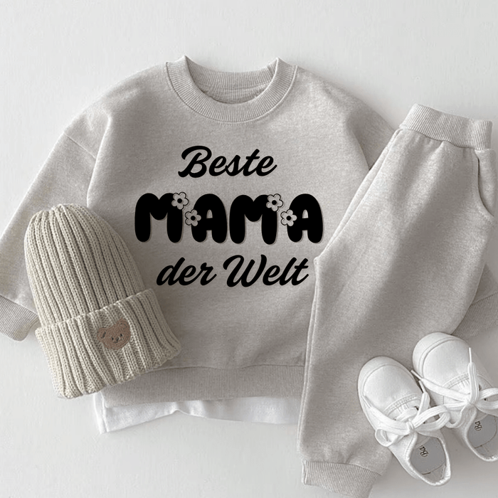 Beste MAMA der Welt - Märchen Mode aus Bio - Baumwolle personalisierte geschenke Babyset & Bodys mit spruch & Geschenkideen für Neugeborene & 0–24 Monate & und perfekt als Geschenk zur Geburt