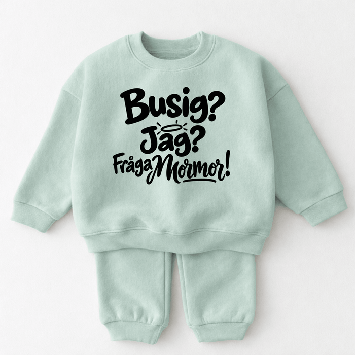 Busig? Jag? Fråga Mormor! - Märchen Mode aus Bio-Baumwolle personalisierte geschenke Babyset & Bodys mit spruch & Geschenkideen für Neugeborene & 0–24 Monate & und perfekt als Geschenk zur Geburt