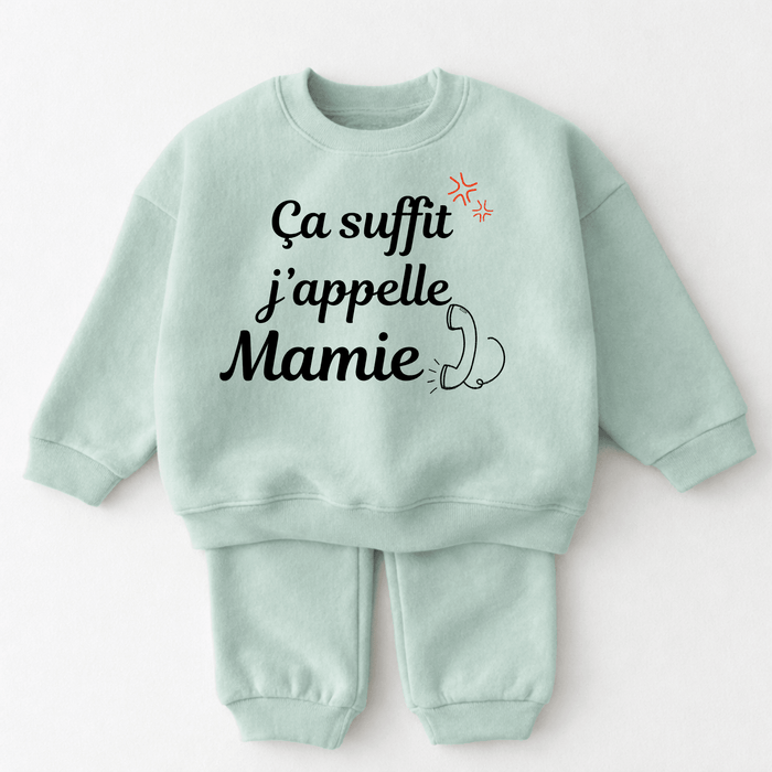 Ça suffit j’appelle Mamie - Märchen Mode aus Bio-Baumwolle personalisierte geschenke Babyset & Bodys mit spruch & Geschenkideen für Neugeborene & 0–24 Monate & und perfekt als Geschenk zur Geburt