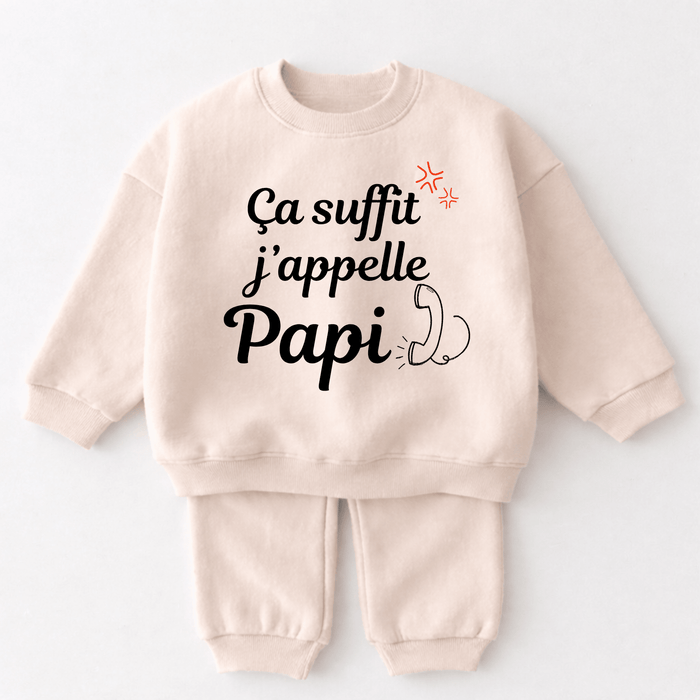 Ça suffit j’appelle Papi - Märchen Mode aus Bio-Baumwolle personalisierte geschenke Babyset & Bodys mit spruch & Geschenkideen für Neugeborene & 0–24 Monate & und perfekt als Geschenk zur Geburt