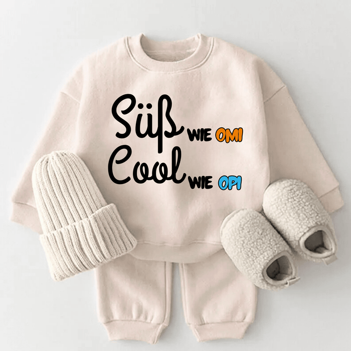 Cool wie Opi Süß wie Omi - Märchen Mode aus Bio - Baumwolle personalisierte geschenke Babyset & Bodys mit spruch & Geschenkideen für Neugeborene & 0–24 Monate & und perfekt als Geschenk zur Geburt