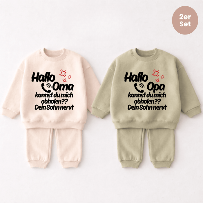 Deine Sohn nervt 2er set - Märchen Mode aus Bio - Baumwolle personalisierte geschenke Babyset & Bodys mit spruch & Geschenkideen für Neugeborene & 0–24 Monate & und perfekt als Geschenk zur Geburt