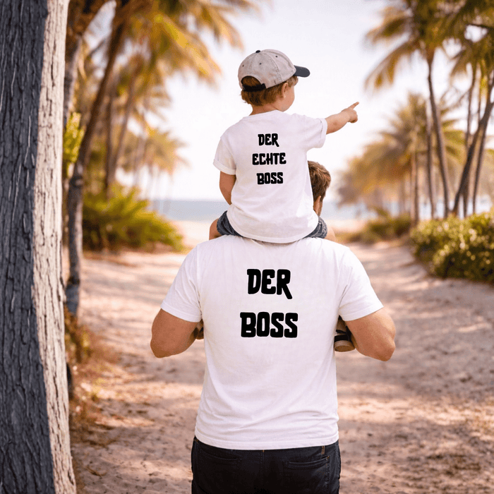 Der echte boss - Matching - Märchen Mode aus Bio - Baumwolle personalisierte geschenke Babyset & Bodys mit spruch & Geschenkideen für Neugeborene & 0–24 Monate & und perfekt als Geschenk zur Geburt