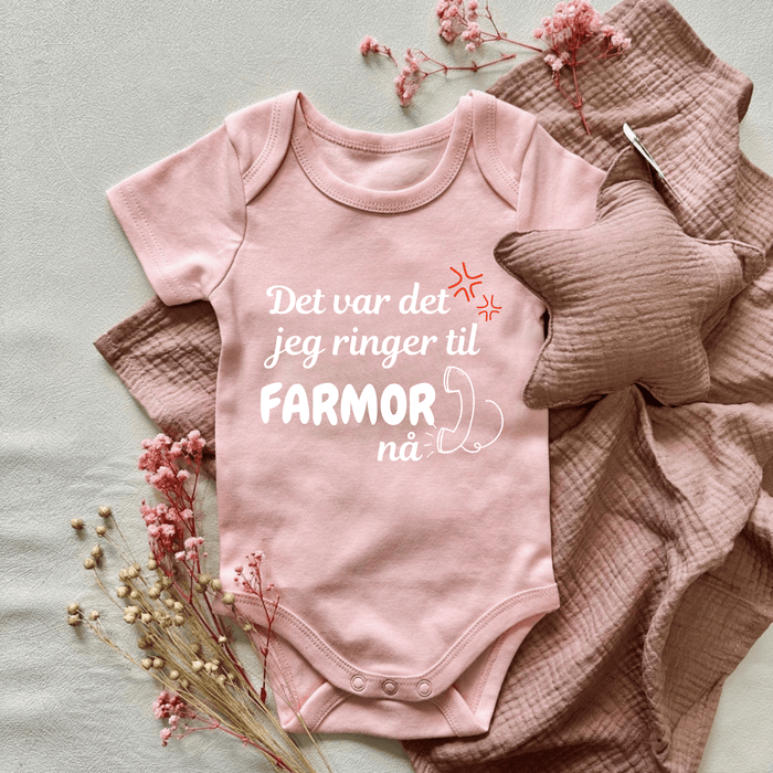 Det var det jeg ringer til Farmor nå Body - Märchen Mode aus Bio-Baumwolle personalisierte geschenke Babyset & Bodys mit spruch & Geschenkideen für Neugeborene & 0–24 Monate & und perfekt als Geschenk zur Geburt