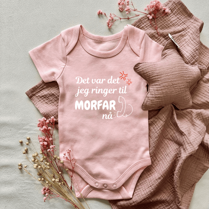 Det var det jeg ringer til Morfar nå Body - Märchen Mode aus Bio-Baumwolle personalisierte geschenke Babyset & Bodys mit spruch & Geschenkideen für Neugeborene & 0–24 Monate & und perfekt als Geschenk zur Geburt