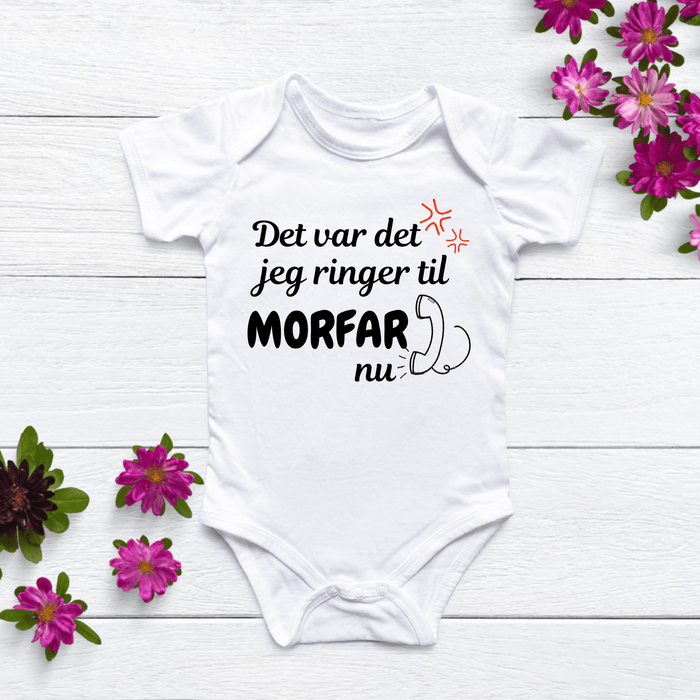Det var det jeg ringer til Morfar nu Body - Märchen Mode aus Bio - Baumwolle personalisierte geschenke Babyset & Bodys mit spruch & Geschenkideen für Neugeborene & 0–24 Monate & und perfekt als Geschenk zur Geburt