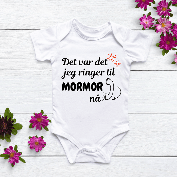 Det var det jeg ringer til Mormor nå Body - Märchen Mode aus Bio-Baumwolle personalisierte geschenke Babyset & Bodys mit spruch & Geschenkideen für Neugeborene & 0–24 Monate & und perfekt als Geschenk zur Geburt