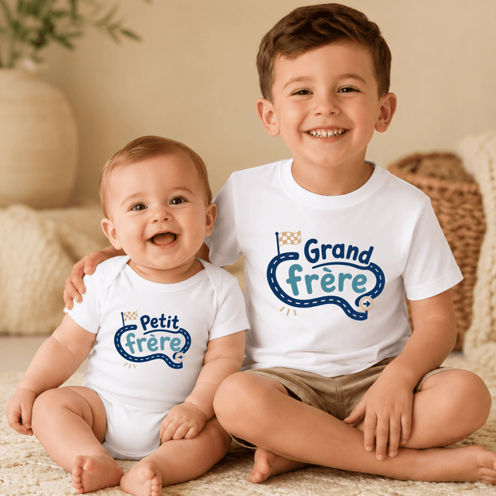 Duo Frères Circuit - Märchen Mode aus Bio-Baumwolle personalisierte geschenke Babyset & Bodys mit spruch & Geschenkideen für Neugeborene & 0–24 Monate & und perfekt als Geschenk zur Geburt
