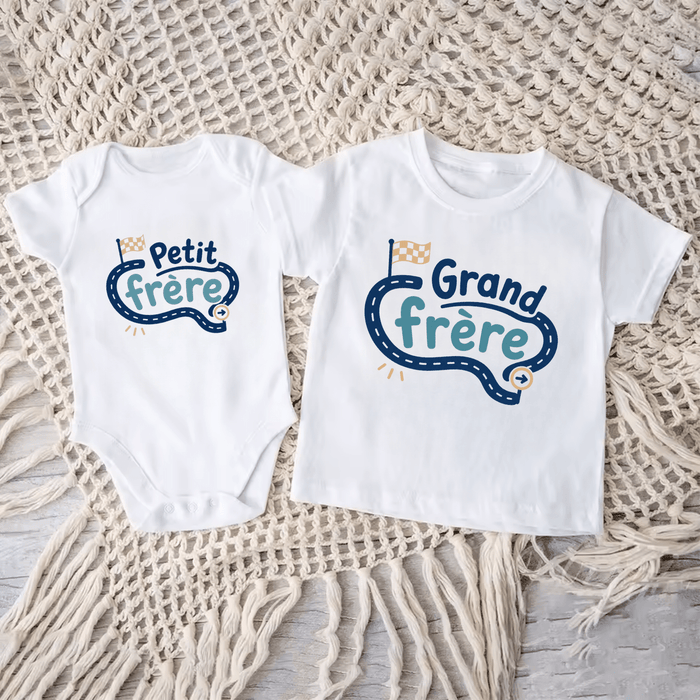 Duo Frères Circuit - Märchen Mode aus Bio-Baumwolle personalisierte geschenke Babyset & Bodys mit spruch & Geschenkideen für Neugeborene & 0–24 Monate & und perfekt als Geschenk zur Geburt