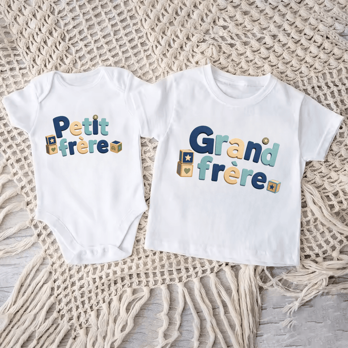 Duo Frères Cubes - Märchen Mode aus Bio-Baumwolle personalisierte geschenke Babyset & Bodys mit spruch & Geschenkideen für Neugeborene & 0–24 Monate & und perfekt als Geschenk zur Geburt