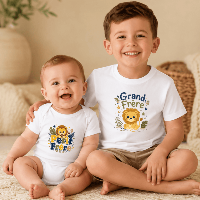 Duo Frères Lion - Märchen Mode aus Bio-Baumwolle personalisierte geschenke Babyset & Bodys mit spruch & Geschenkideen für Neugeborene & 0–24 Monate & und perfekt als Geschenk zur Geburt