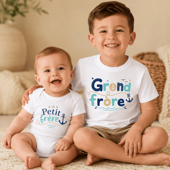 Duo Frères Marin - Märchen Mode aus Bio-Baumwolle personalisierte geschenke Babyset & Bodys mit spruch & Geschenkideen für Neugeborene & 0–24 Monate & und perfekt als Geschenk zur Geburt