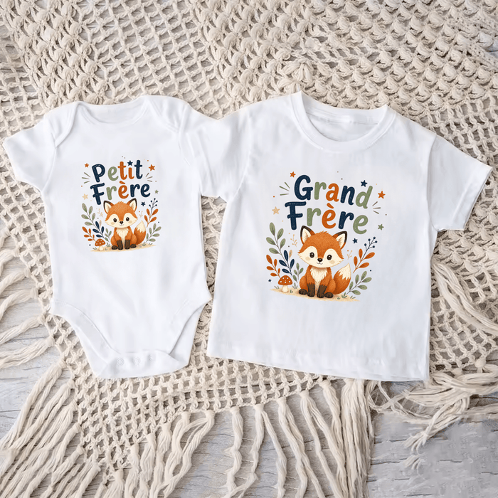 Duo Frères Renard - Märchen Mode aus Bio-Baumwolle personalisierte geschenke Babyset & Bodys mit spruch & Geschenkideen für Neugeborene & 0–24 Monate & und perfekt als Geschenk zur Geburt