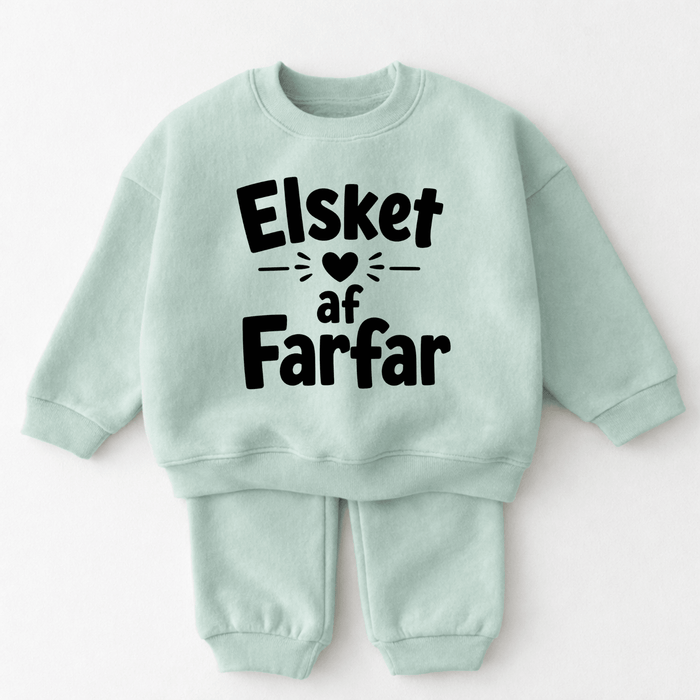 Elsket af Farfar - Märchen Mode aus Bio-Baumwolle personalisierte geschenke Babyset & Bodys mit spruch & Geschenkideen für Neugeborene & 0–24 Monate & und perfekt als Geschenk zur Geburt