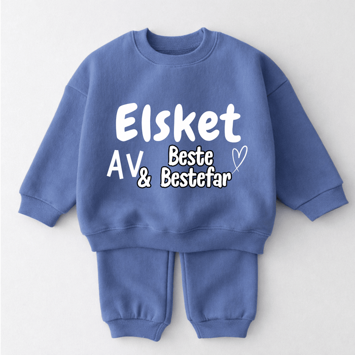 Elsket AV Beste & Bestefar - Märchen Mode aus Bio-Baumwolle personalisierte geschenke Babyset & Bodys mit spruch & Geschenkideen für Neugeborene & 0–24 Monate & und perfekt als Geschenk zur Geburt