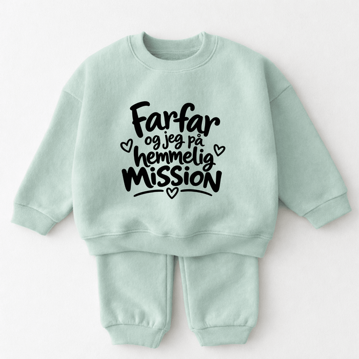 Farfar og jeg på hemmelig mission - Märchen Mode aus Bio-Baumwolle personalisierte geschenke Babyset & Bodys mit spruch & Geschenkideen für Neugeborene & 0–24 Monate & und perfekt als Geschenk zur Geburt