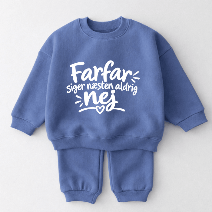 Farfar siger næsten aldrig nej - Märchen Mode aus Bio-Baumwolle personalisierte geschenke Babyset & Bodys mit spruch & Geschenkideen für Neugeborene & 0–24 Monate & und perfekt als Geschenk zur Geburt