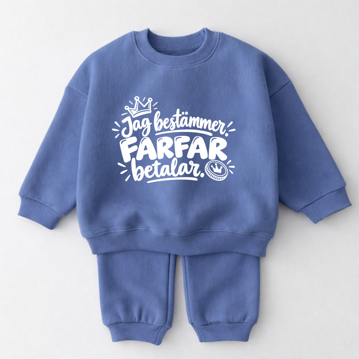 Jag bestämmer. Farfar betalar. – Blå babyset