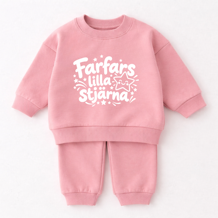 Farfars lilla stjärna – Ljusrosa babyset