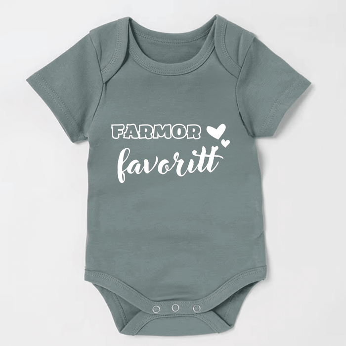 Farmor favoritt Body - Märchen Mode aus Bio-Baumwolle personalisierte geschenke Babyset & Bodys mit spruch & Geschenkideen für Neugeborene & 0–24 Monate & und perfekt als Geschenk zur Geburt
