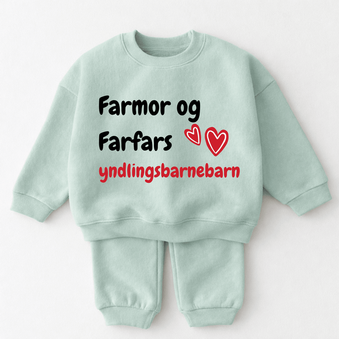 Farmor og Farfars yndlingsbarnebarn - Märchen Mode aus Bio - Baumwolle personalisierte geschenke Babyset & Bodys mit spruch & Geschenkideen für Neugeborene & 0–24 Monate & und perfekt als Geschenk zur Geburt