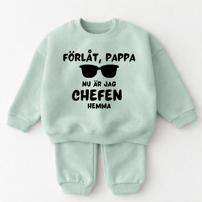 Förlåt, pappa nu är jag chefen hemma - Märchen Mode aus Bio-Baumwolle personalisierte geschenke Babyset & Bodys mit spruch & Geschenkideen für Neugeborene & 0–24 Monate & und perfekt als Geschenk zur Geburt