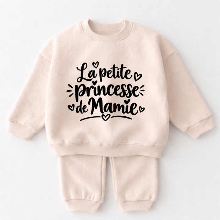 La petite princesse de Mamie – ensemble bébé Beige