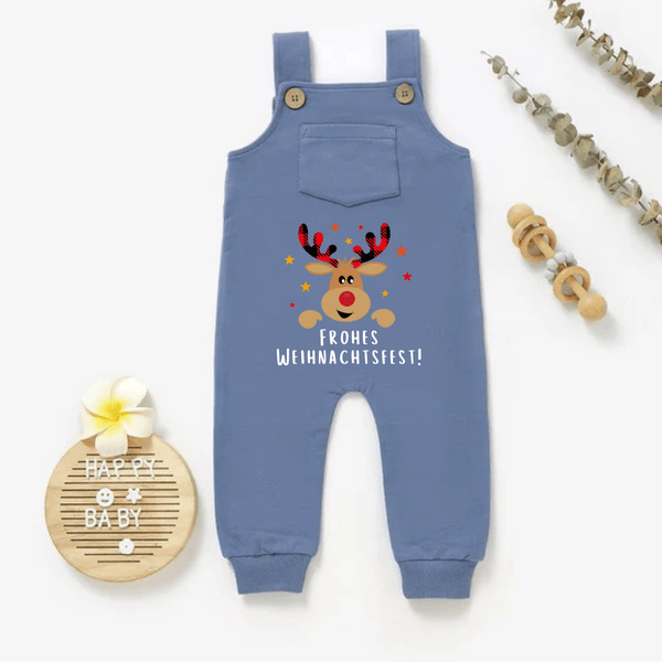 Frohes Weihnachtsfest! Latzhose 2 - Märchen Mode aus Bio - Baumwolle personalisierte geschenke Baby Outfit, Strampler & Geschenkideen für Neugeborene & 0–24 Monate & und perfekt als Geschenk zur Geburt product_