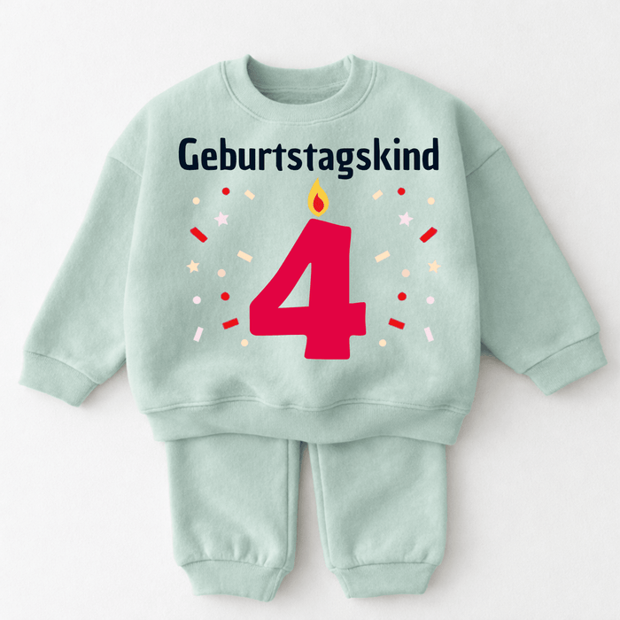 Geburtstagkind 4 - Märchen Mode aus Bio-Baumwolle personalisierte geschenke Babyset & Bodys mit spruch & Geschenkideen für Neugeborene & 0–24 Monate & und perfekt als Geschenk zur Geburt